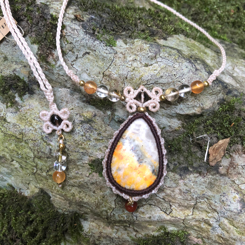 バンブルビージャスパー & スモーキークォーツ & カーネリアン