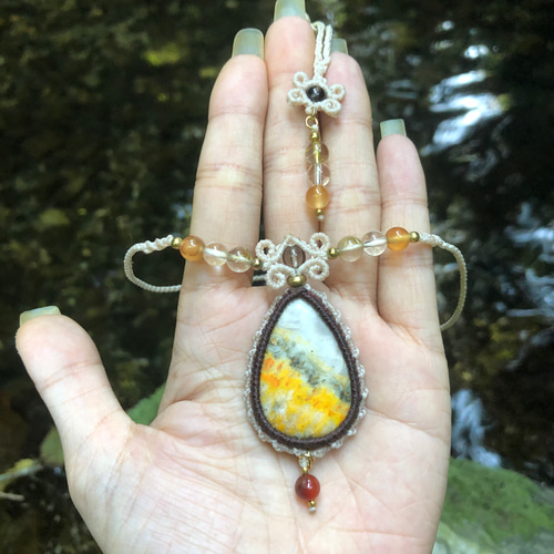 バンブルビージャスパー & スモーキークォーツ & カーネリアン