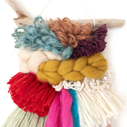 一点もの】流木 ウィービングタペストリー『primitive, m