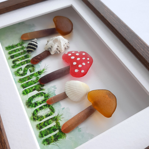 お気に入りの暖炉　。シーグラスアート お気に入りの暖炉 。シーグラスアート