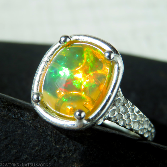 エチオピアオパール リング / Ethiopian Opal Ring cb 6枚目の画像