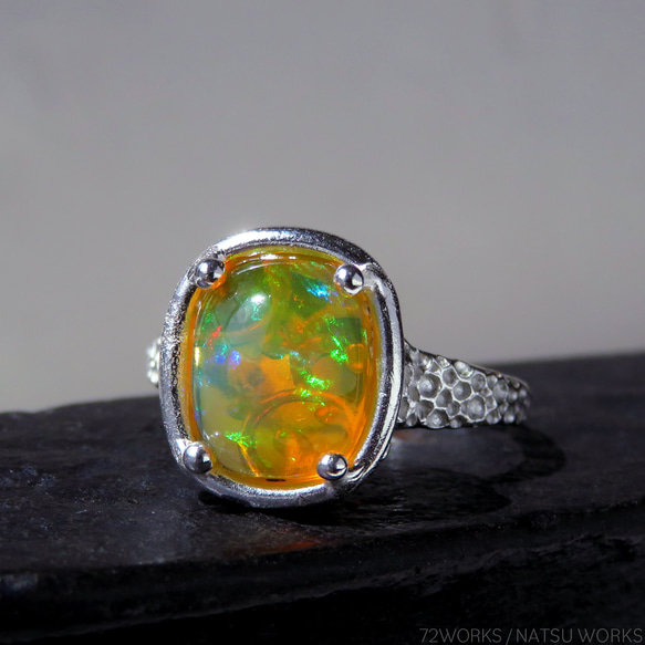 エチオピアオパール リング / Ethiopian Opal Ring cb 1枚目の画像