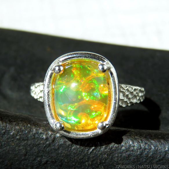 エチオピアオパール リング / Ethiopian Opal Ring cb 7枚目の画像