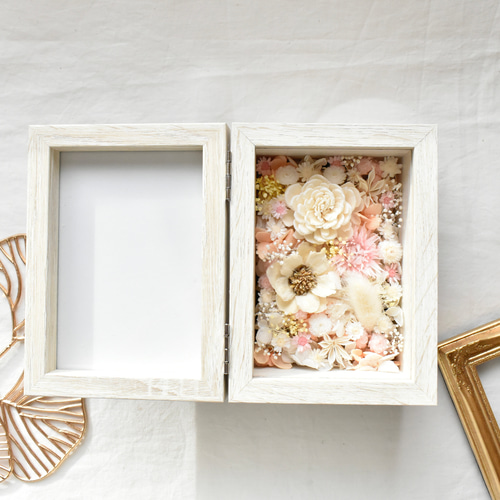 受注製作》ドライフラワー プリザーブドフラワー フォトBOX