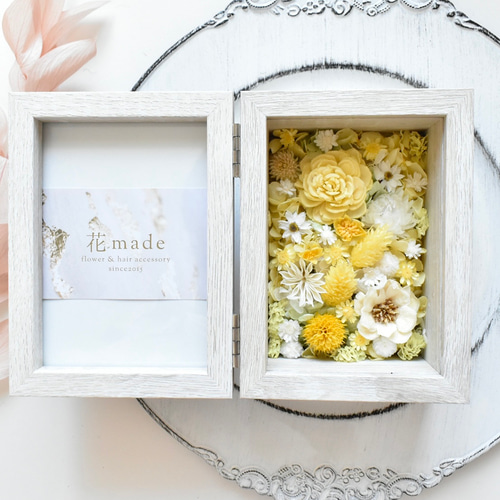 受注製作》ドライフラワー プリザーブドフラワー フォトBOX フォト