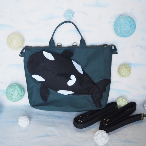 シャチさんのリュックにもなるトートバッグ リュック・バックパック 寿