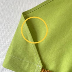 【訳あり・即納可能】北欧風のオシャレな自分で着れるキッズエプロン三角巾付き 7枚目の画像
