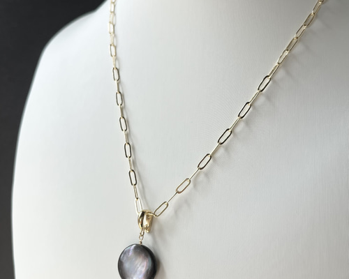 2way/チャームが取りはずせるブラックシェル(黒蝶貝)のボックス