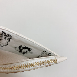 刺繍リボンのミニフラグメントケース(ホワイト曼荼羅) 3枚目の画像