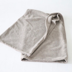 秋冬春3way大人の高級メルトンフリースストール／ストールにもアウターにもブランケットにも使い方色々／グレージュ 11枚目の画像