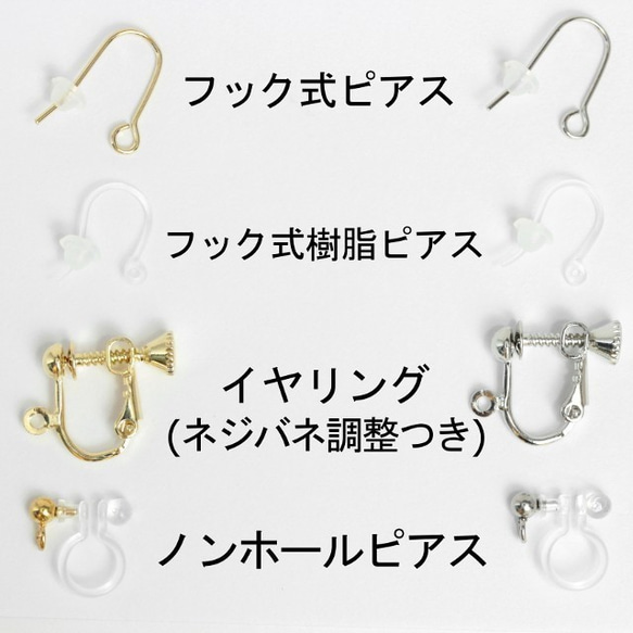 グラデーションドロップ~BLUE~(746) ピアス/イヤリング/ノンホールピアス/樹脂ピアス 4枚目の画像