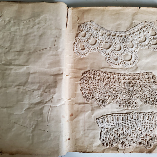 フランスアンティーク クロッシェレース見本帳 レース Mon Atelier