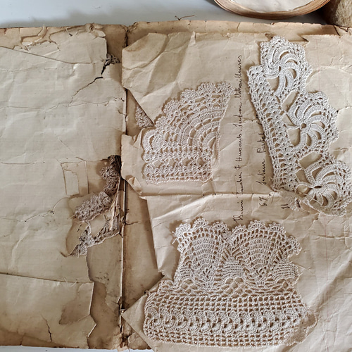 フランスアンティーク クロッシェレース見本帳 レース Mon Atelier