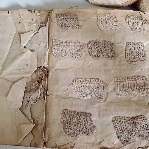 フランスアンティーク クロッシェレース見本帳 レース Mon Atelier