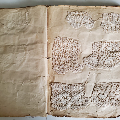 フランスアンティーク クロッシェレース見本帳 レース Mon Atelier