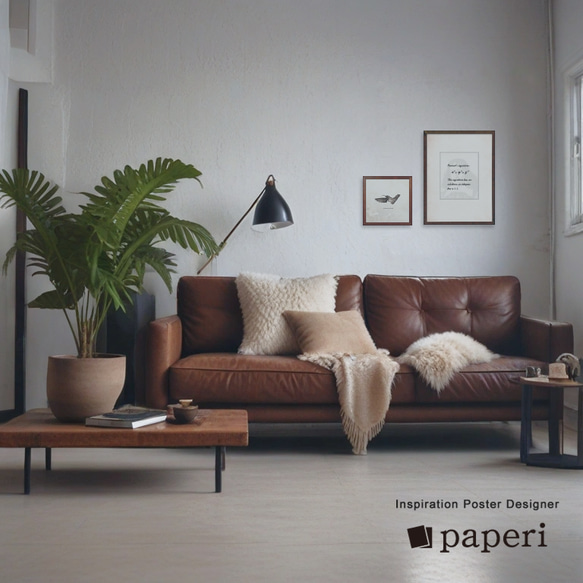 ポスター『humming bird Free Photo Style.』　L2フレーム付き （正方形配置） 2枚目の画像