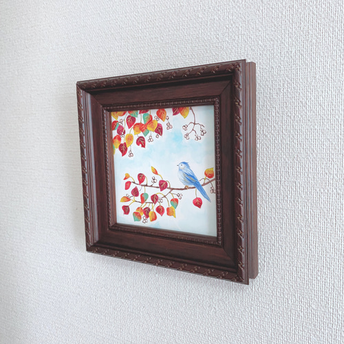 Creema限定 日本画/原画《森の秋》 絵画 Blancheur art 通販 14610273