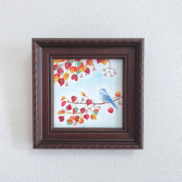 Creema限定 日本画/原画《森の秋》 絵画 Blancheur art 通販 14610273