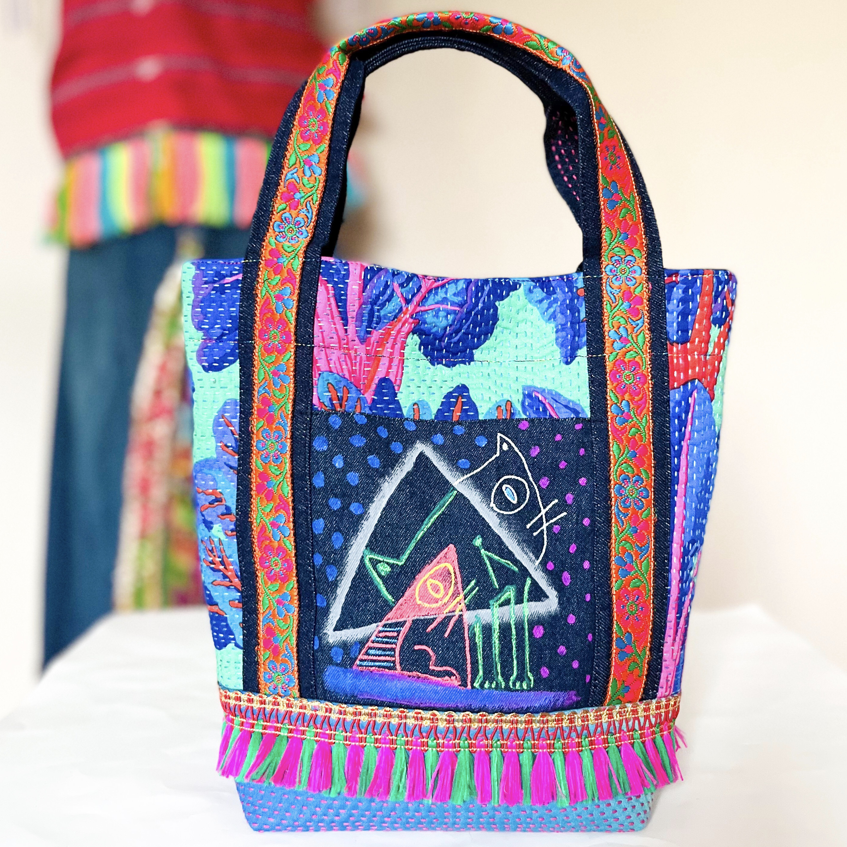 ミナペルホネン ハンドメイドバッグ choucho dop