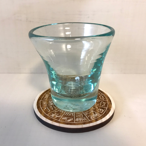 龍体文字 フトマニ図 (白黒反転）パワープレート（2枚入り）三重県産