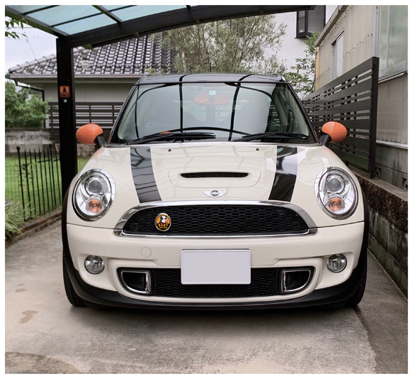 MINI(ミニクーパー) 注意喚起 マグネット ゴーバッジサイズ BABY IN CAR 3枚目の画像