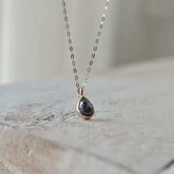 K10[black diamond]necklace 4枚目の画像