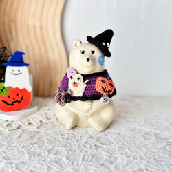 しろくま貯金箱 ハロウィンセット 紫 その他人形 andante13 通販