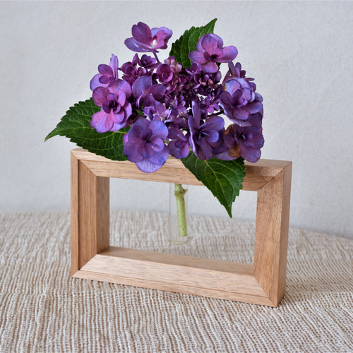 木製 花瓶 手作り風 大きめ やぶっ