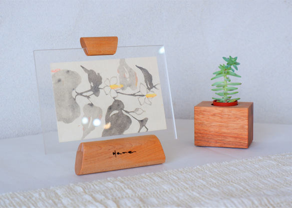 【新品】ハンドメイド写真立て　シンプルオシャレフォトスタンド フォトスタンド 写真立て/写真入れ/記念品/引き出物 フォトフレーム