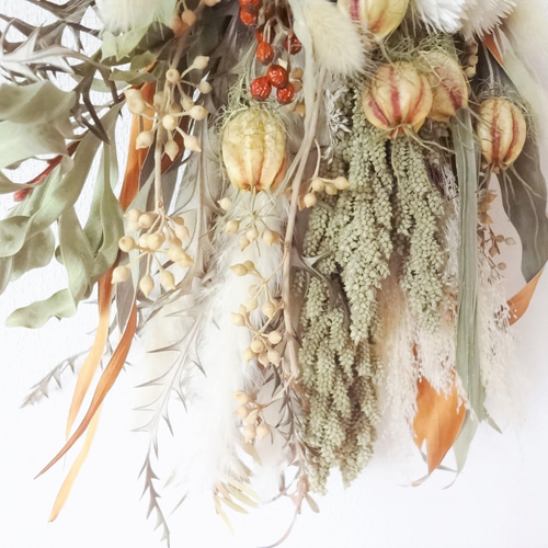 秋色ドライフラワースワッグvol.1 スワッグ hime-flower 通販 14611317