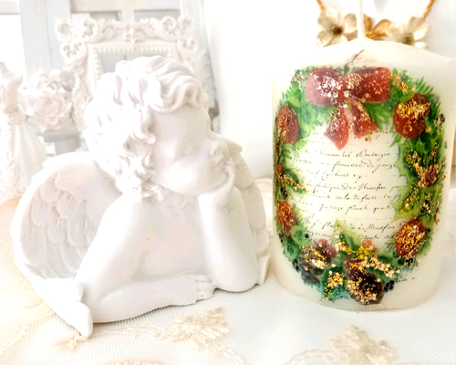 選べる香り!天使の囁き＊大きめアロマストーンエンジェル&XMAS