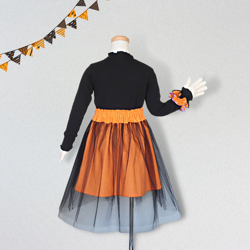 ハロウィンコスチューム☆チュールスカートとシュシュセット 
