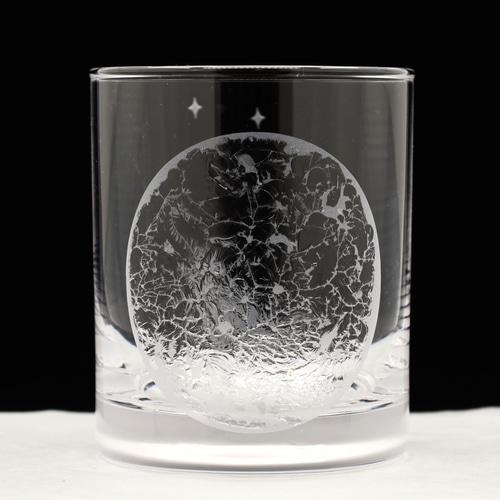 ロックグラス・グラス 月にほえろ！ 満月と狼 グラス enSo-glass