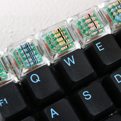 ダイオードキーキャップ/artisankeycap/自作キーキャップ/電子部品