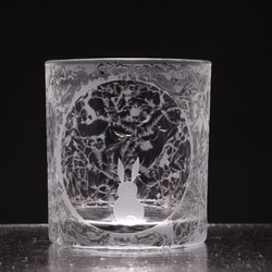 ロックグラス・グラス　月うさぎの伝説　満月とうさぎ 1枚目の画像