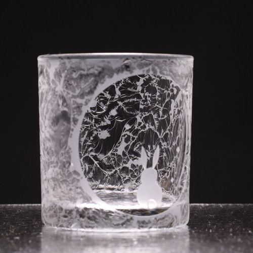 メロウグラスさんの青いお月様の作品 メロウグラスさんの青いお月様の作品 minamo】幻想海月 ロックグラス