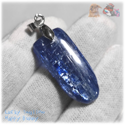◆ 宝石質 結晶 限定品 チベット産 藍晶石 カイヤナイト Kyanite 原石 ペンダント ネックレス No.5230 1枚目の画像