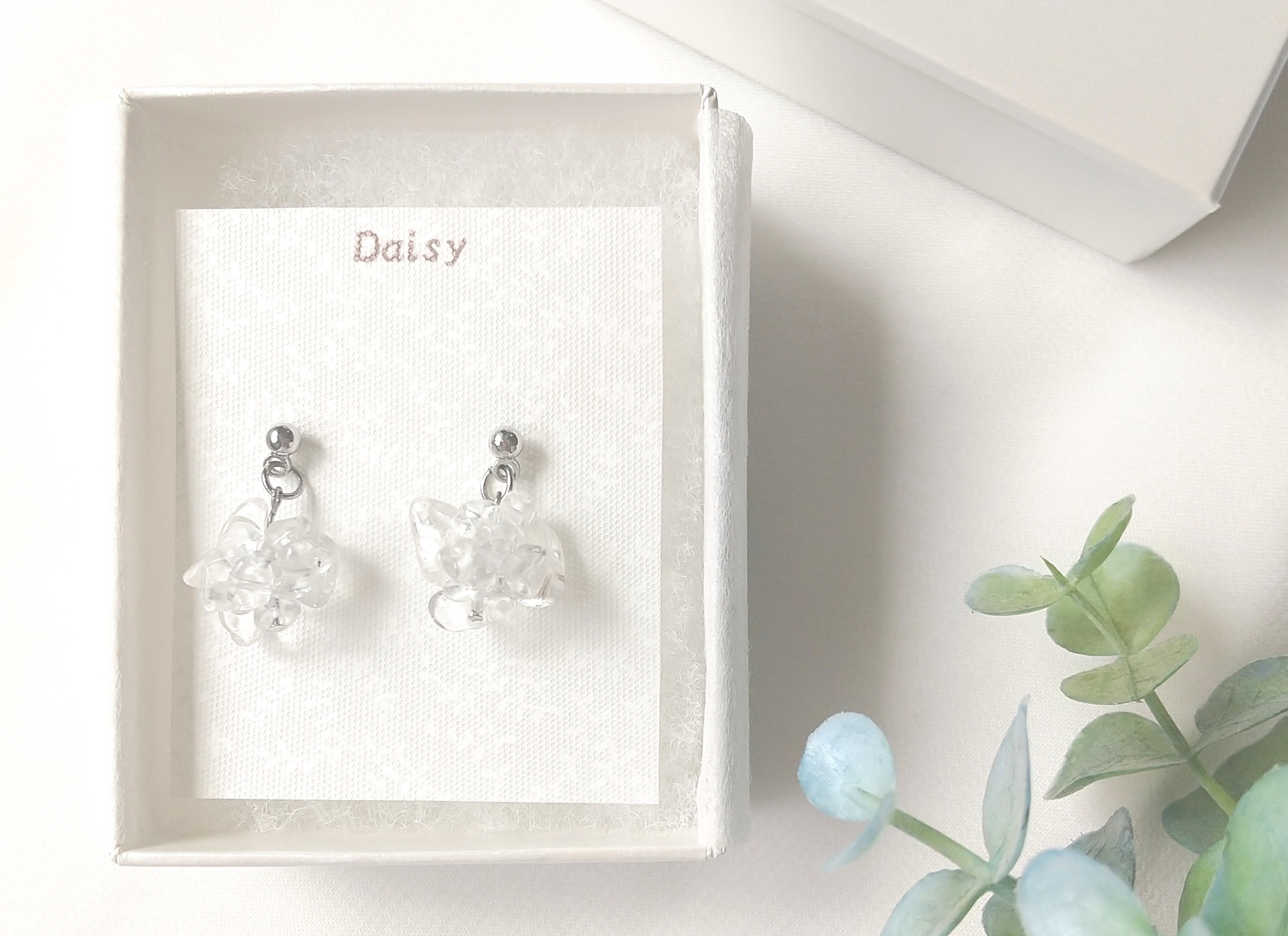 天然石 水晶 ピアス ピアス（スタッド・一粒） Daisy 通販