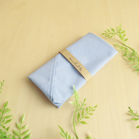 包郵順滑舒適【淡藍色】稍微大一點的adzuma bag-gentle touch-lunch bag eco bag 第8張的照片