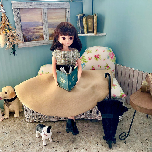 22cmサイズ 1/6ドールお洋服3点セット【ツイードset】 おもちゃ