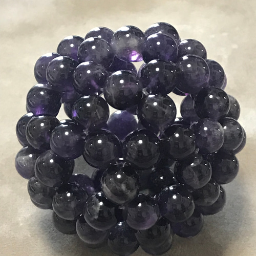 神聖幾何学フラーレン（台座付き）アメジスト8mm珠 その他インテリア