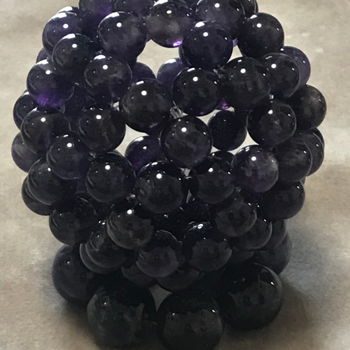 神聖幾何学フラーレン（台座付き）アメジスト8mm珠 その他インテリア