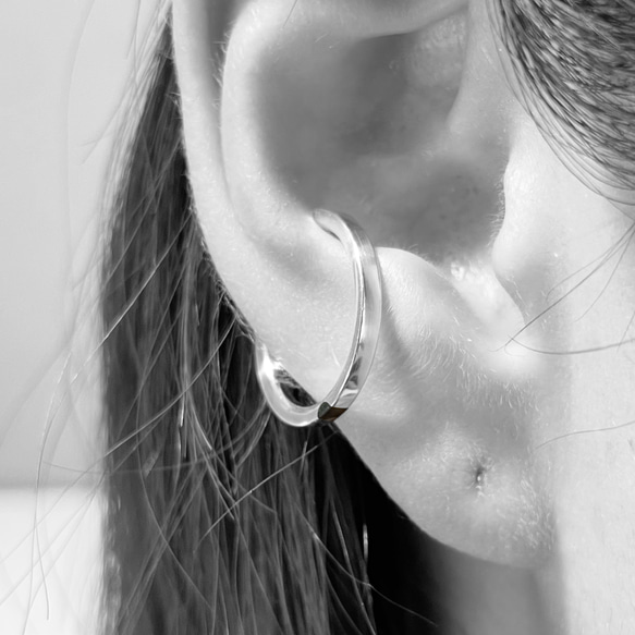 ear cuff  01 ebony　ｲﾔｰｶﾌ silver925 3枚目の画像