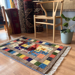 92×64cm セネ（サナンダジ）ペルシャ 手織りキリム 92×64cm セネ（サナンダジ）ペルシャ 手織りキリム カーペット・絨毯