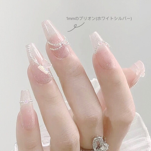 ブリオンミックス 5Size 1mm~3mm】ケース入り 極小 ミニ ネイル