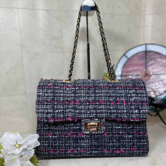 ＴＲ ミロスツィードバッグ ハンドメイド ミロス miros ツィード ハンドバッグ ハンドバッグ