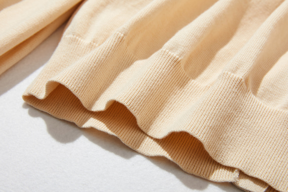 一款讓您引以為傲的產品！全年使用！ 100%純棉長袖V領開襟針織系列Torinoko色 220902-02 第7張的照片