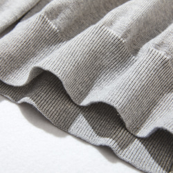 ★現貨★ 全年熱賣！ 100%純棉長袖V領開襟衫 針織系列 莫克灰 220902-03 第7張的照片