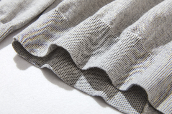 ★現貨★ 全年熱賣！ 100%純棉長袖V領開襟衫 針織系列 莫克灰 220902-03 第7張的照片