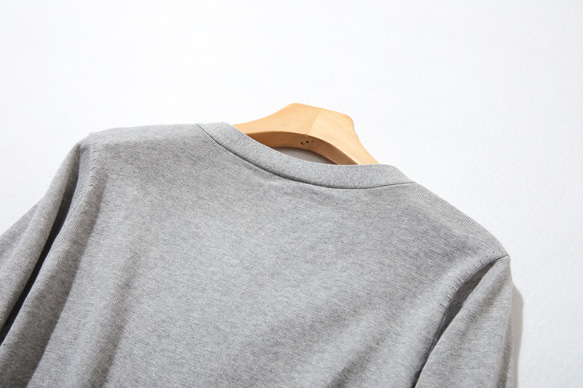 ★現貨★ 全年熱賣！ 100%純棉長袖V領開襟衫 針織系列 莫克灰 220902-03 第11張的照片